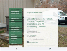 Tablet Screenshot of ncgenerators.com